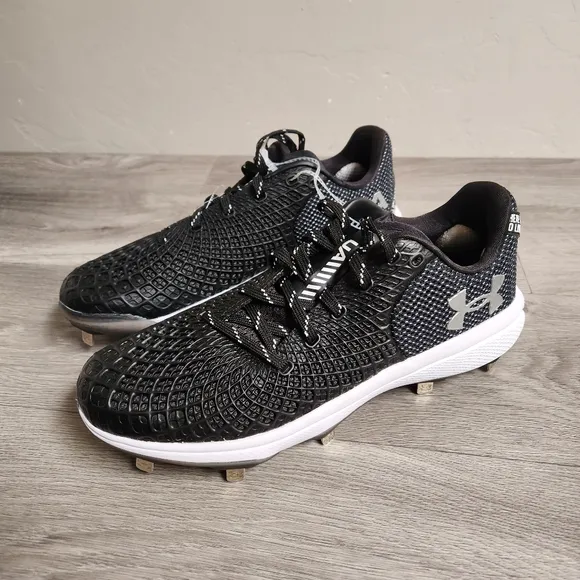 Under Armour Black Cleats Shoes Size 9 Athletic Breathable Softball Sports