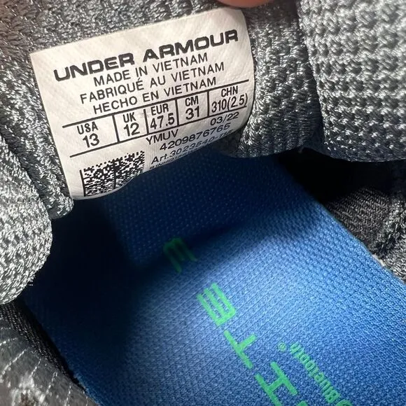 Under Armour Hovr infinite great and blue Bluetooth sneaker mean‎ 13