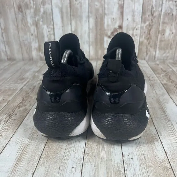 Under armour Hovr phantom 2 black‎ white Bluetooth sneaker Mens 10.5