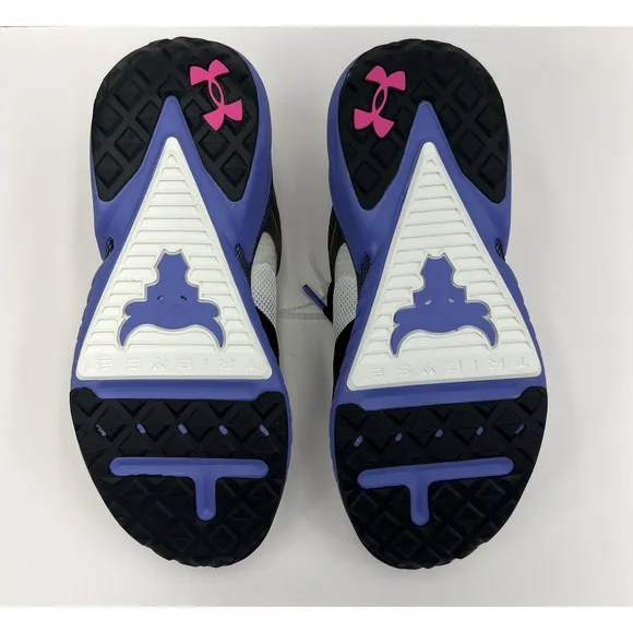 Under Armour Project Rock 5 Girl Dad Shoes Men's Size 10 White Cross Training Ne
