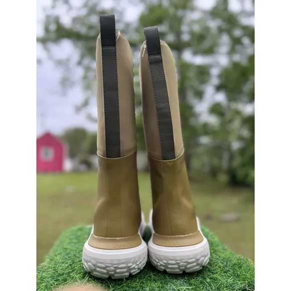 Under Armour tall Rain boots 16&quot; H Size 9 Green Rare