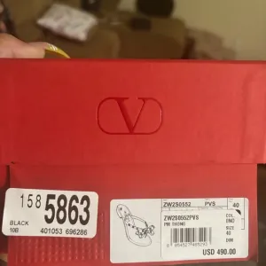 Valentino Red and Black Sandals