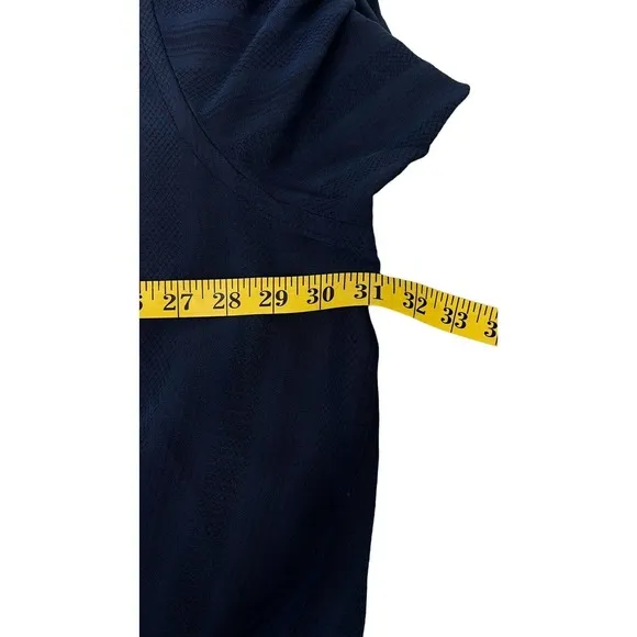Van Heusen Mens Dress Shirt Size 3XL Short Sleeve Navy Button Collar Normcore