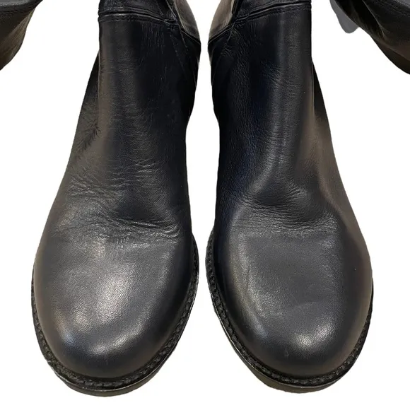 Vanessa Bruno Black Leather Over the Knee Boots
