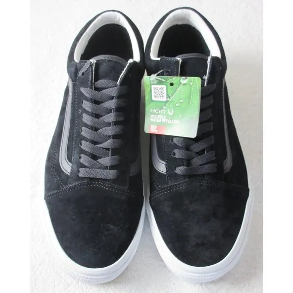 Vans Men's Old Skool Pig Suede Nine Iron Black Grey Skate shoes Sizes NIB