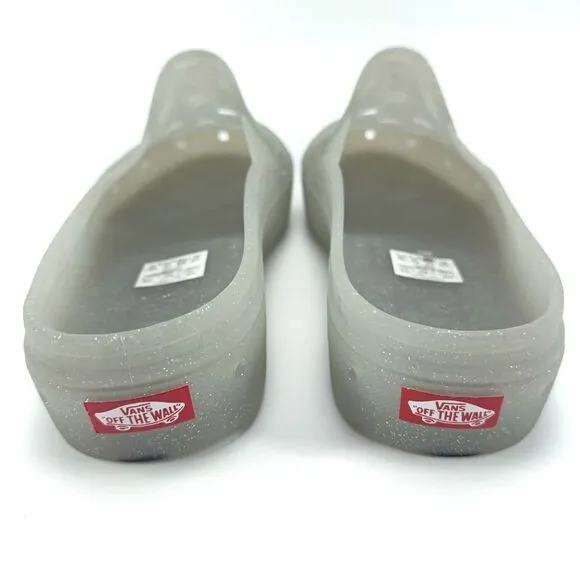 Vans Mens Size 13 / 47 Slip-On Mule TRK Clear Grey Sneakers Water Silicone Shoes