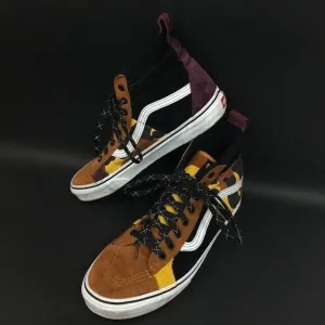 Vans OTW-HEIQ Eco Dry Dupont-Men's Sz 10-Black/Maroon/Brown Hi-Top Shoes- 721356