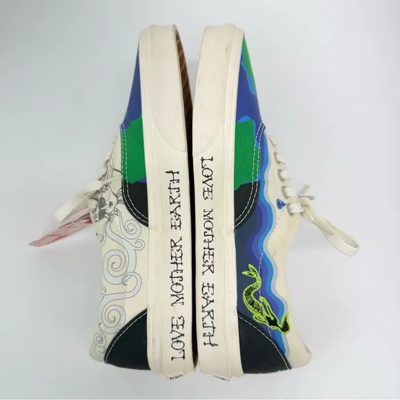 Vans size 8M/9.5W Era Mother Earth Water Fire Wind Lace Up Skate Shoes