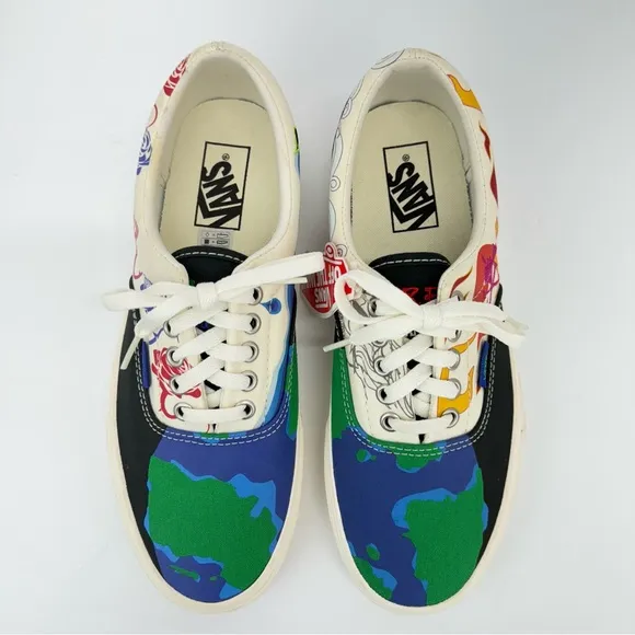 Vans size 8M/9.5W Era Mother Earth Water Fire Wind Lace Up Skate Shoes