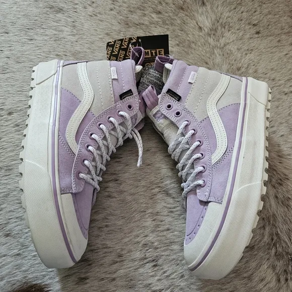 VANS SK8-Hi DR MTE-2 Waterproof Insulated Shoes In Purple Women's Size 8.5 NEW