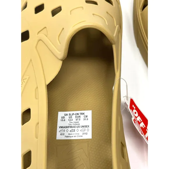 Vans Slip-On TRK Men's Size 13 Mustard Gold Sneakers Trek Water Shoes 2022 NWT