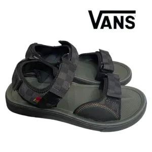 VANS Ultrarange Tri-Lock Men's Rasta Forest Night / Black Sandals with Box 8