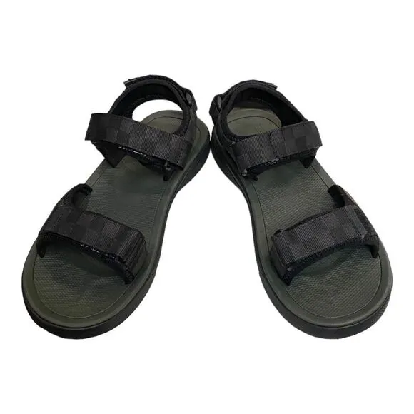 VANS Ultrarange Tri-Lock Men's Rasta Forest Night / Black Sandals with Box 8