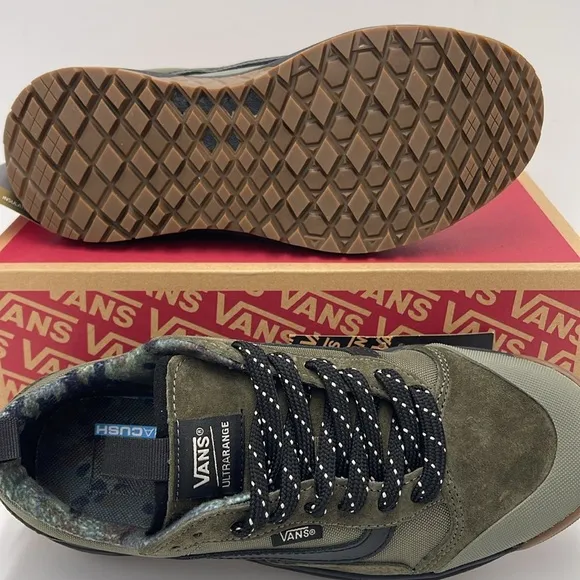 Vans WMNS Olive Green Sneakers Ultrarange ExoRain Camo Dark OliveVN0A5KS4DOL