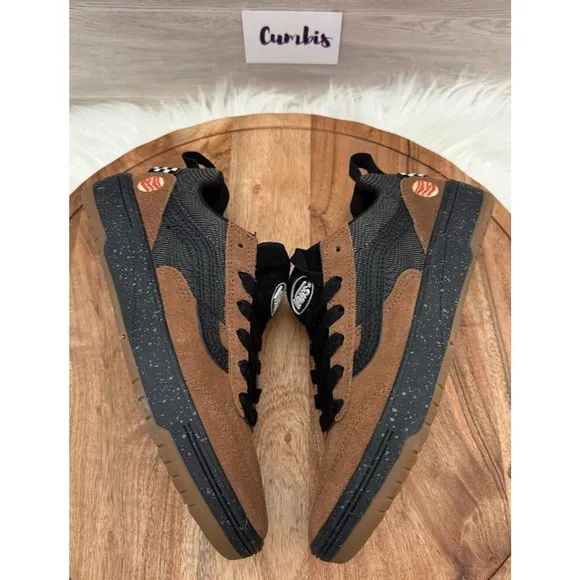 VANS Zahba X Zion Wright VR3 Men's 4.5 Shoes Brown/Multi Suede/Mesh NEW