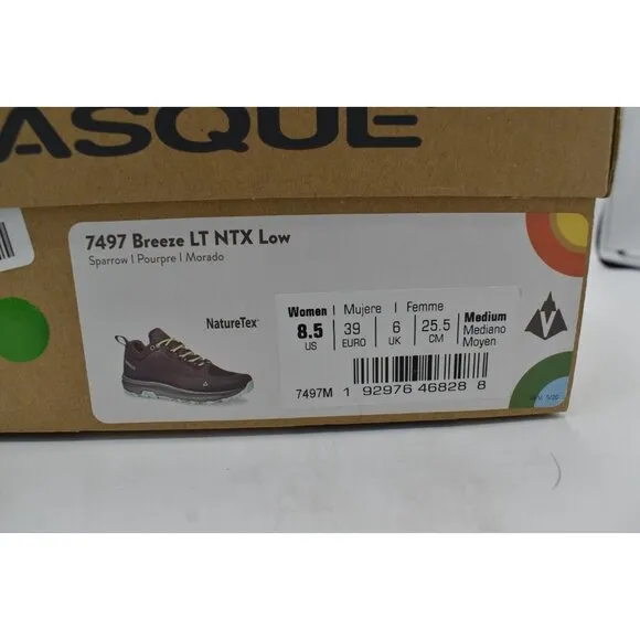 Vasque Womens Size 8.5 Breeze LT NTX Low Waterproof Sparrow Suede Hiking Shoes