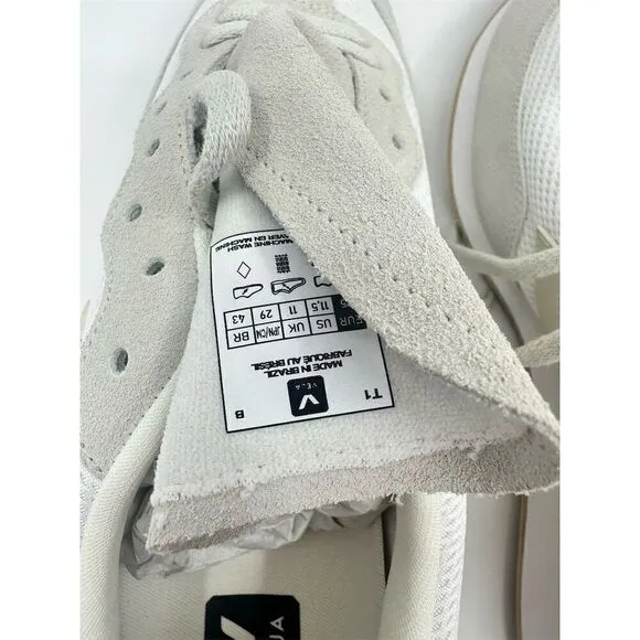 Veja Rio Branco Men's Sneakers White Leather Size 11.5 Casual Shoes