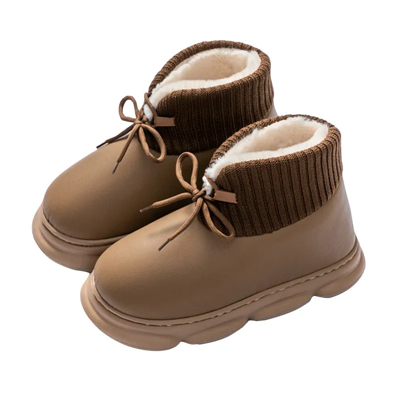 Velvet Insulated High-Top Cotton-Padded Shoes for Women - Autumn/Winter