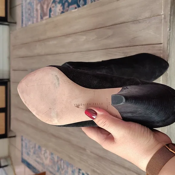 Veronica Beard Baxter Chelsea Leather Boot in Black Size 8 Retail $450