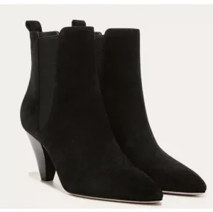 Veronica Beard Baxter Chelsea Leather Boot in Black Size 8 Retail $450
