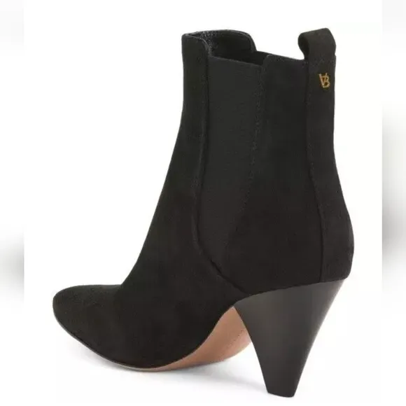 Veronica Beard Baxter Chelsea Leather Boot in Black Size 8 Retail $450