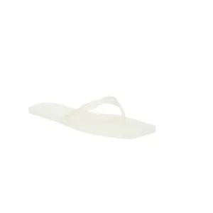 Veronica Beard Clear Analee Square Toe Rubber Thong Sandals Size 10