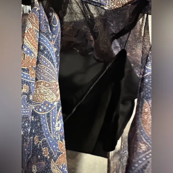 Veronica Beard Flowy Silk Skirt 🤎💙