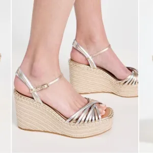 Veronica Beard Ravina platform wedge leather sandals size 11