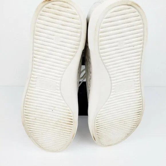 Very Volatile Women's Metallic Snake Print Platform Shoes Sz 8 EUC MUST SEE!