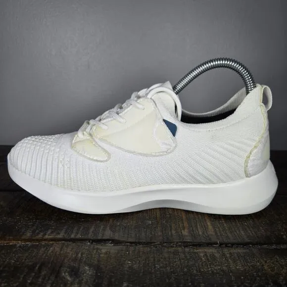 Vessi Everyday 2.0 Womens Size 7 Lace Up Waterproof Shoes Sneakers Polar White