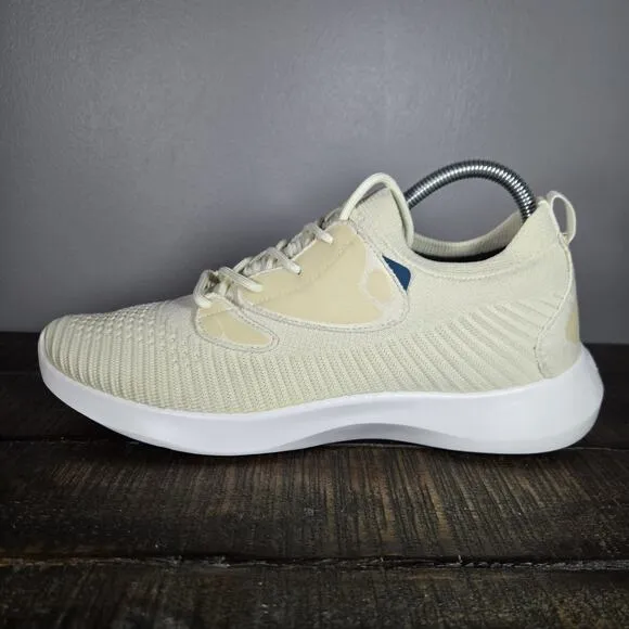 Vessi Everyday 2.0 Womens Size 9 Lace Up Waterproof Shoes Sneakers Linen Beige