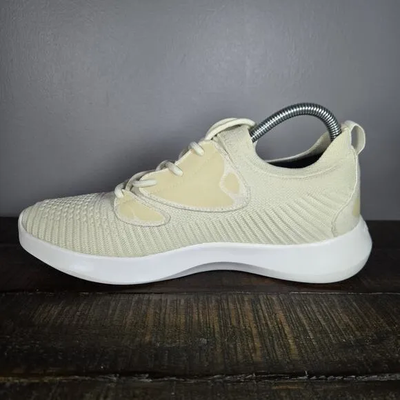 Vessi Everyday 2.0 Womens Size 9 Lace Up Waterproof Shoes Sneakers Linen Beige