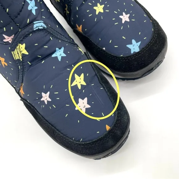 VGUC Rubber Duck Thermal Flash Stars Snow Boots in Navy Blue 4.5
