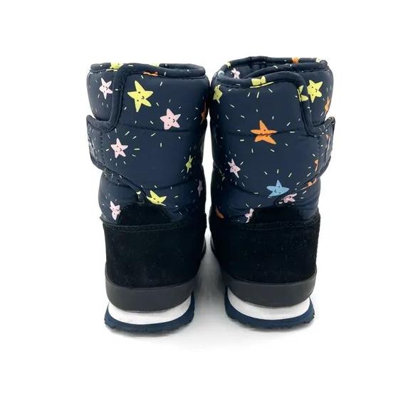 VGUC Rubber Duck Thermal Flash Stars Snow Boots in Navy Blue 4.5