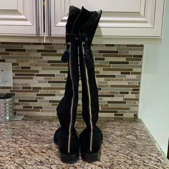 Vince Camuto Suede Zipper Back Tall Boots