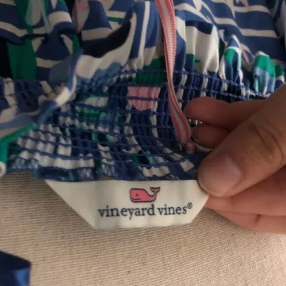 Vineyard Vine Harbour Scene Off Shoulder Dress XXS