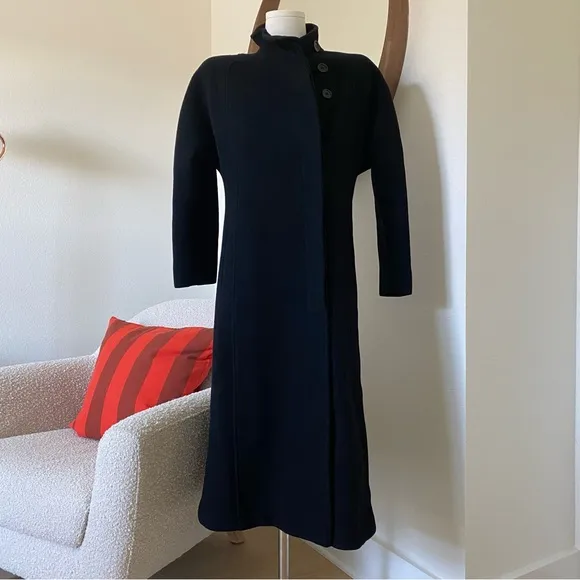 Vintage 80s Central Park Wool Trench Coat | Petite S | Made in USA