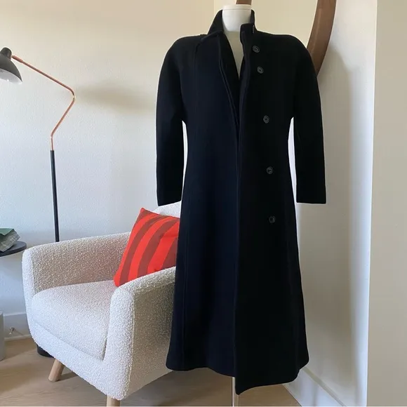 Vintage 80s Central Park Wool Trench Coat | Petite S | Made in USA