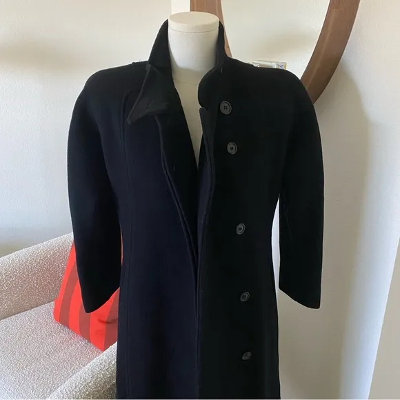 Vintage 80s Central Park Wool Trench Coat | Petite S | Made in USA