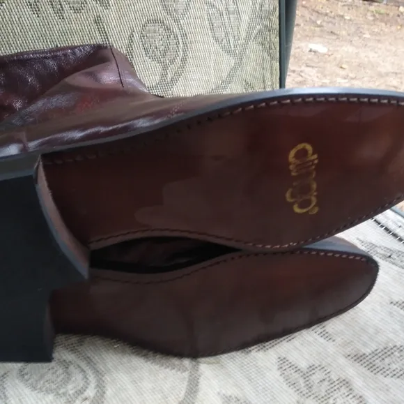 Vintage Beatle Ankle Boots Cognac Dingo Zip Short 11 D Like New
