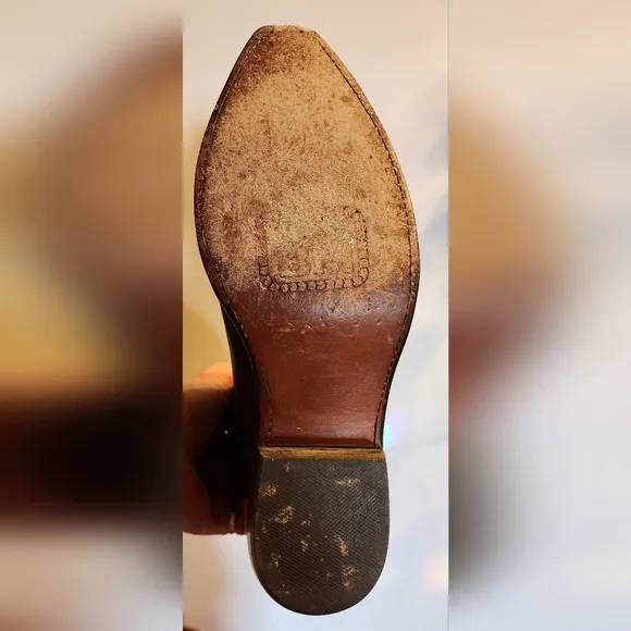 Vintage Leather Cowboy Boots!