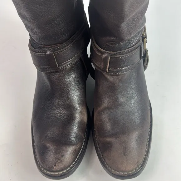 Vintage Leather Riding Tall Women's Boots