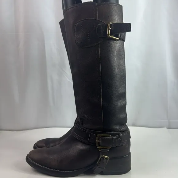 Vintage Leather Riding Tall Women's Boots