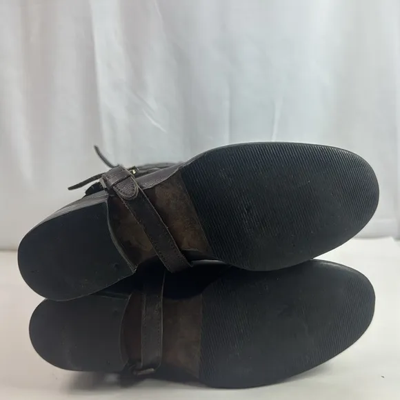 Vintage Leather Riding Tall Women's Boots