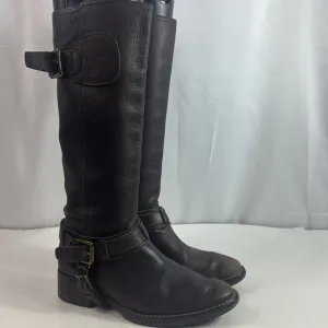 Vintage Leather Riding Tall Women's Boots