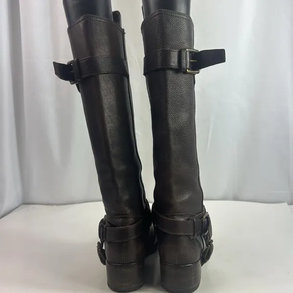 Vintage Leather Riding Tall Women's Boots