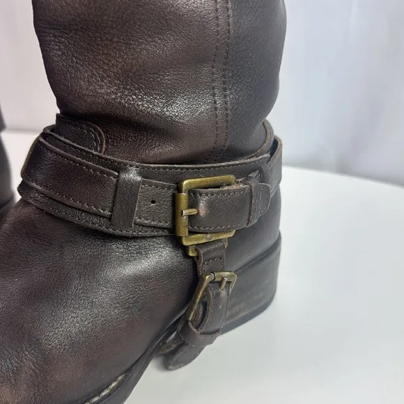 Vintage Leather Riding Tall Women's Boots