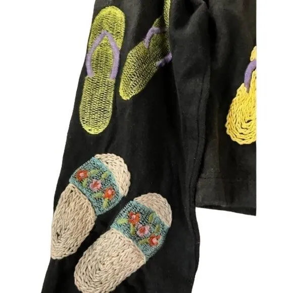 Vintage‎ Michael Simon Lite flip flop sandals light jacket size S