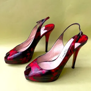 Vintage red/black Jimmy Choo heels