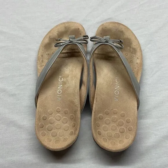 Vionic Bella Toe Thongs Sandals Flip Flops Size 9